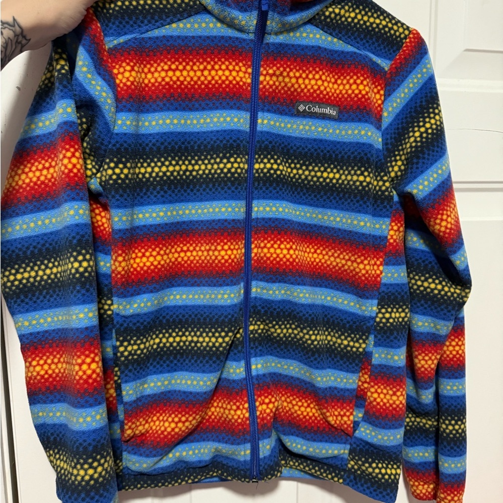 Columbia Men's Vibrant Striped Zip-Up Sweater